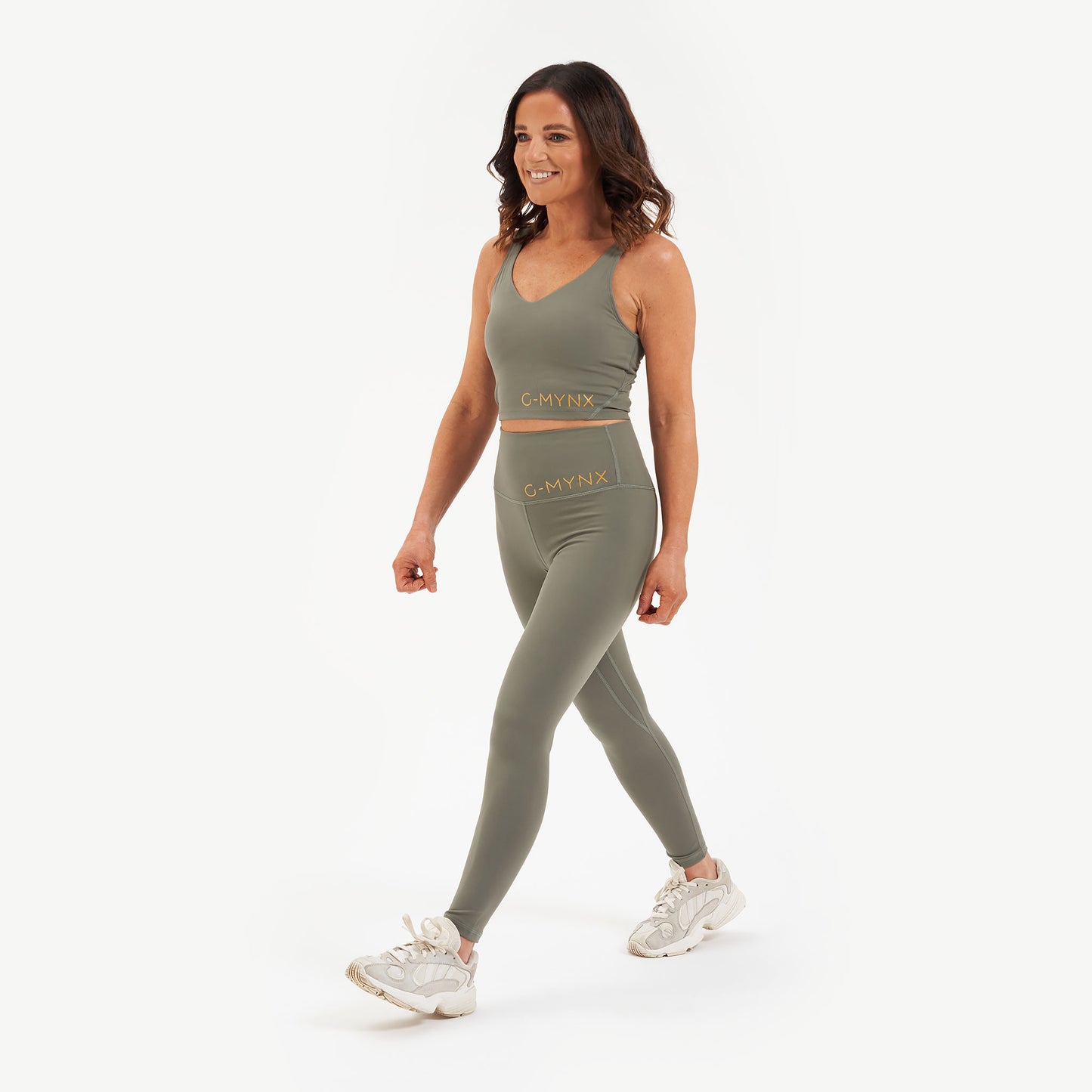 G-Mynx Signature Leggings Kalm Khaki Size 8 – 10 (XS)