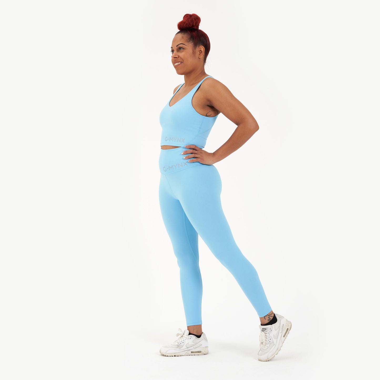 G-Mynx Signature Leggings Sky Blue Size 12 – 14 (M)