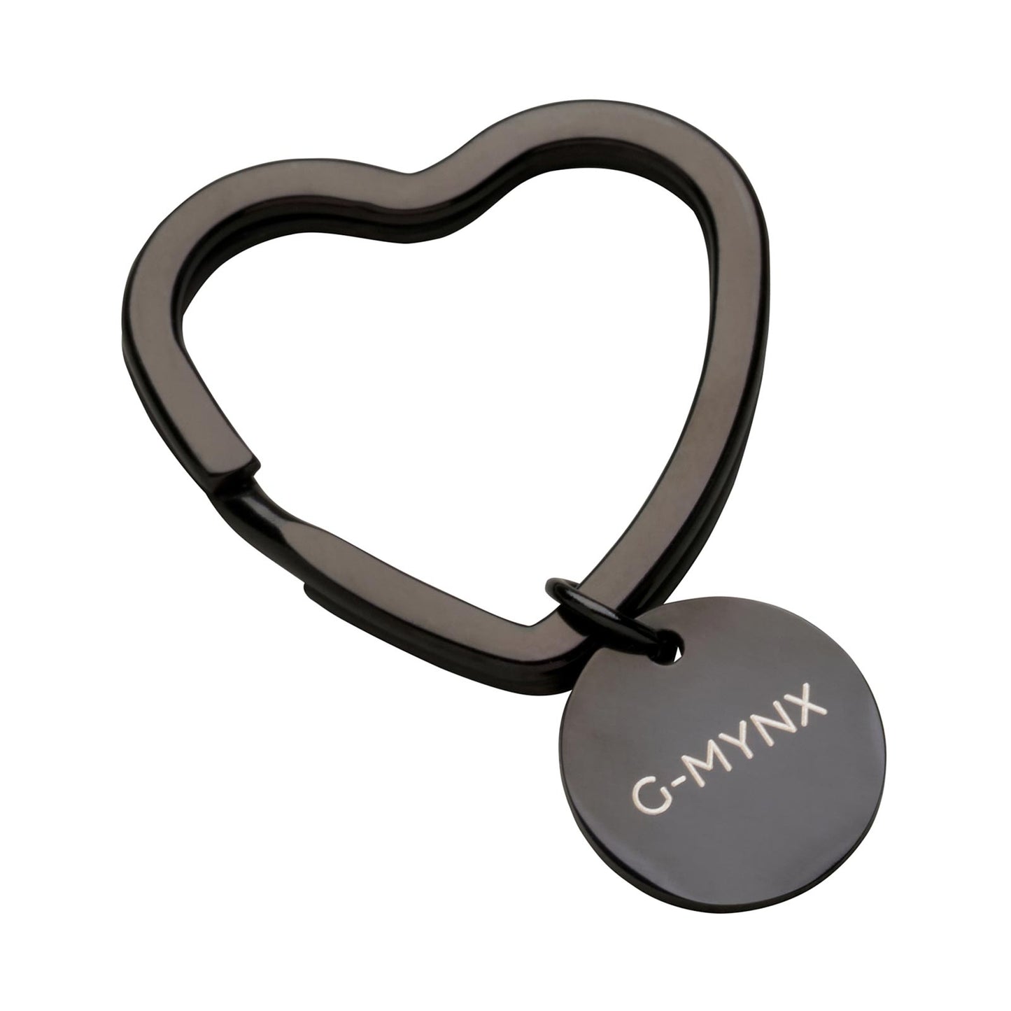 G-Mynx Love Heart Key Ring black