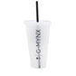G-Mynx Reusable Plastic Cold Cup Clear rear (700ml / 24fl oz)