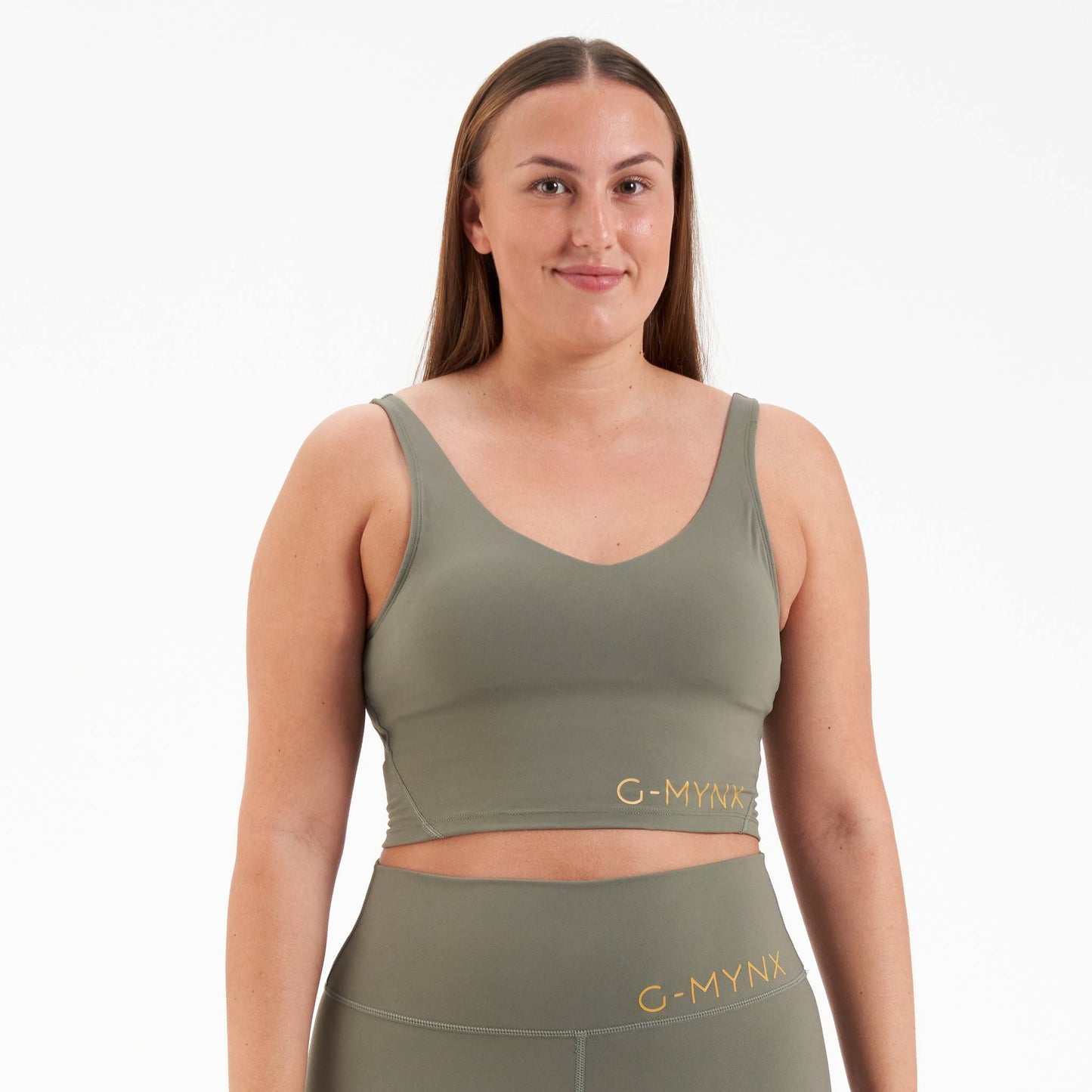 G-Mynx Signature Bra Top Kalm Khaki Size 14 – 16 (L)