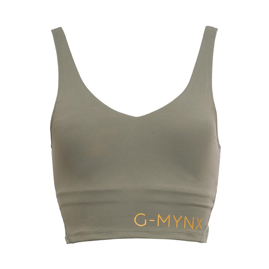 G-Mynx Signature Bra Top Kalm Khaki