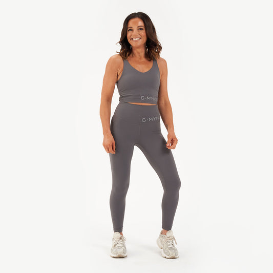 G-Mynx Signature Leggings Dove Grey Size 8 – 10 (XS)