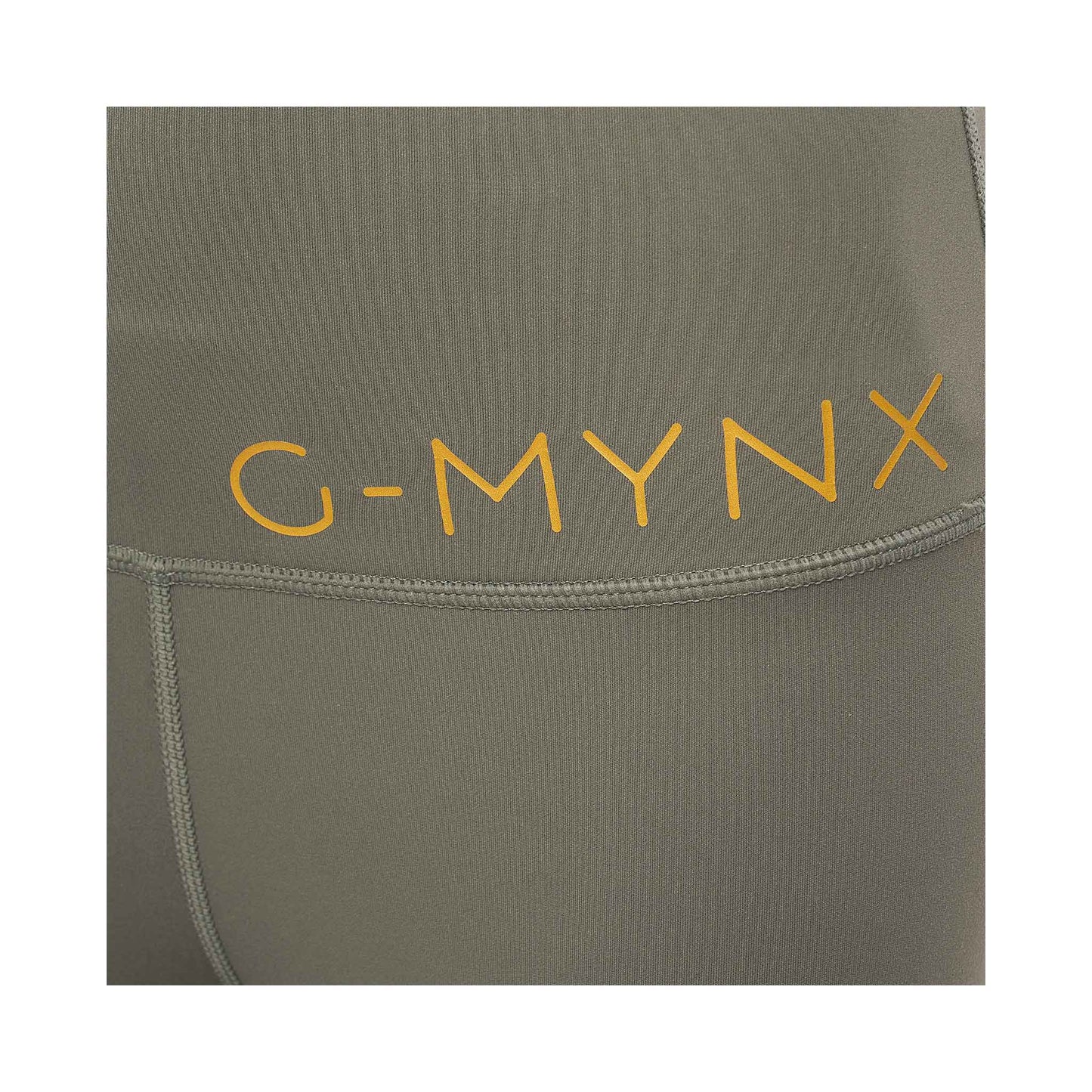 G-Mynx Signature Leggings waist logo Kalm Khaki