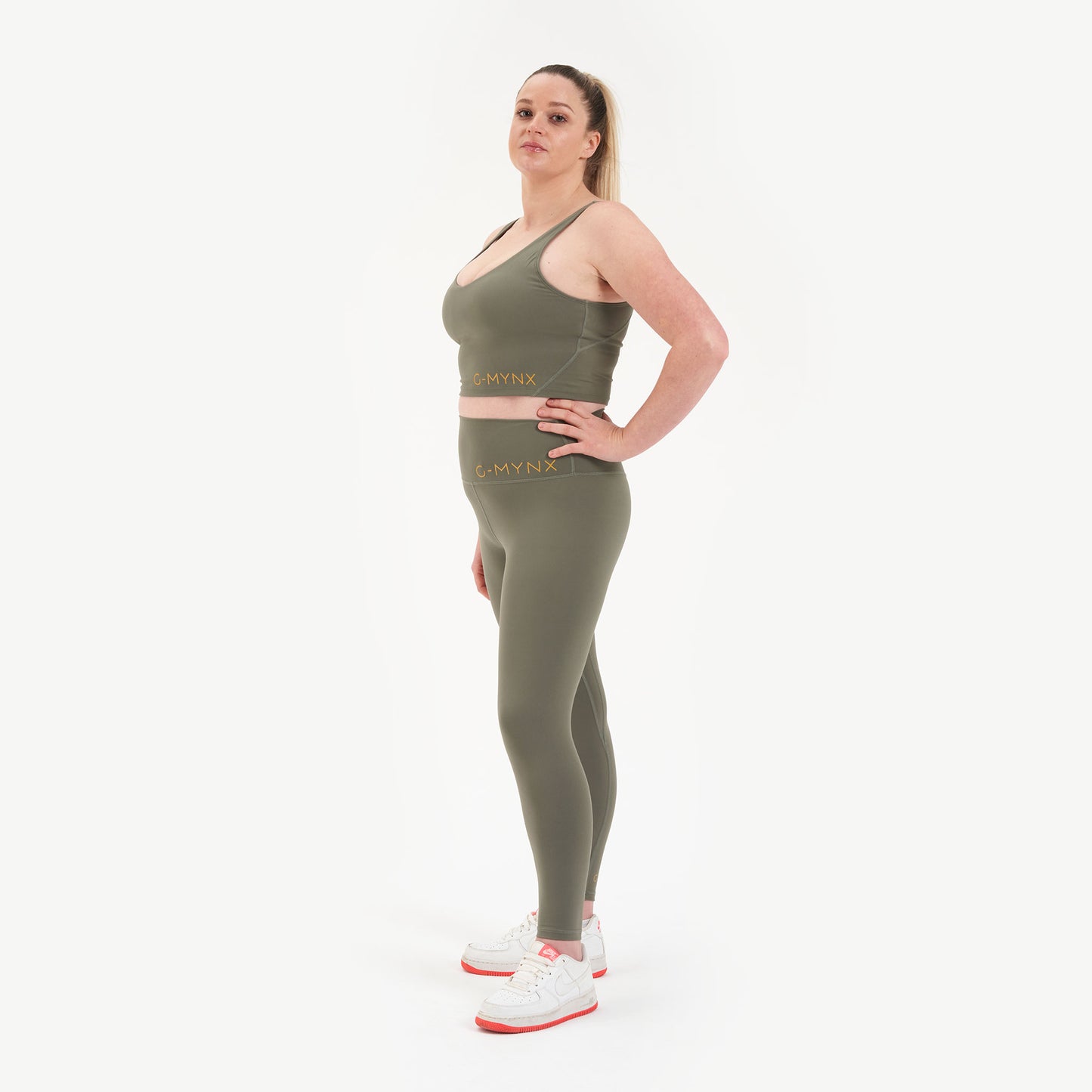 G-Mynx Signature Leggings Kalm Khaki Size 16 – 18 (XL) side