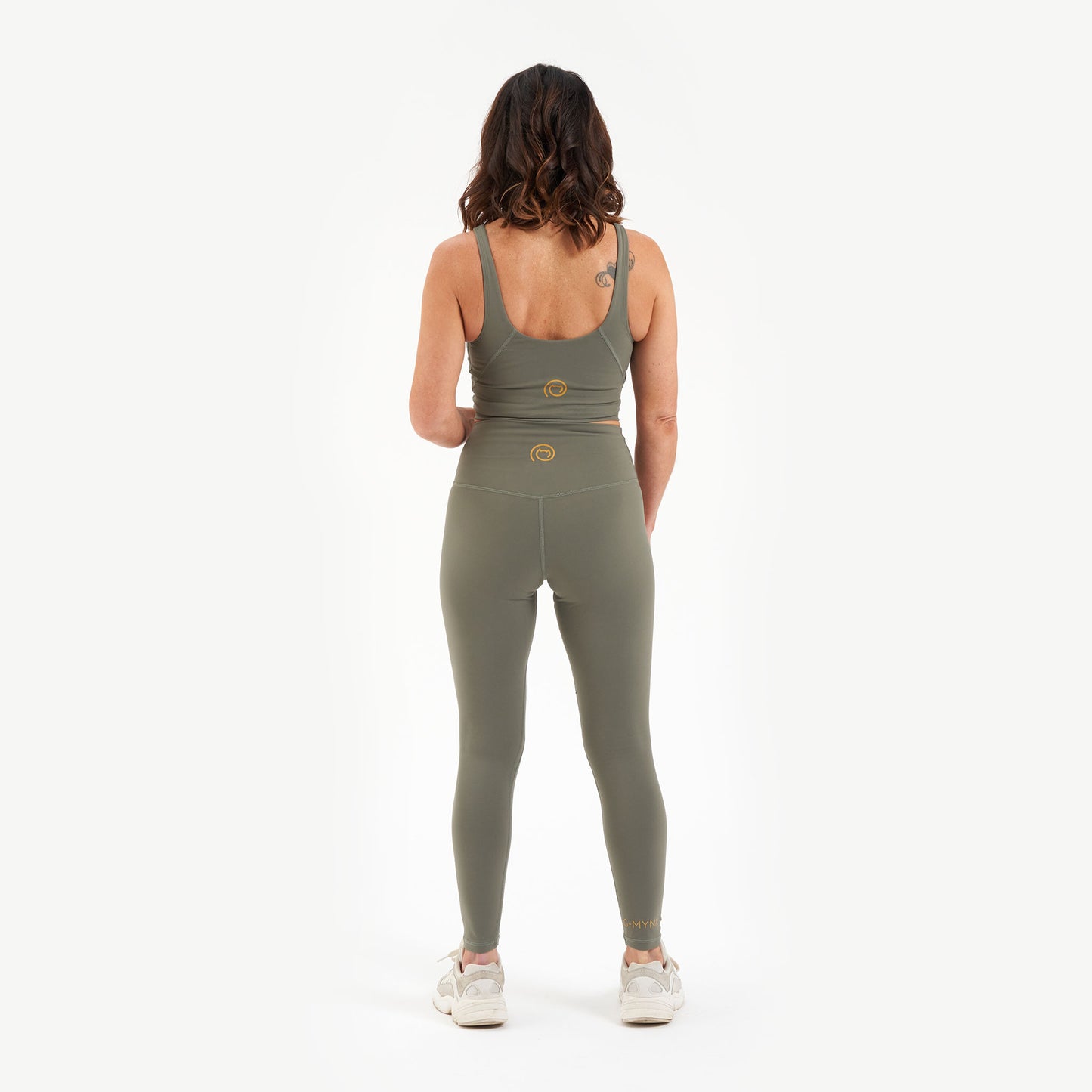 G-Mynx Signature Leggings Kalm Khaki Size 8 – 10 (XS) rear