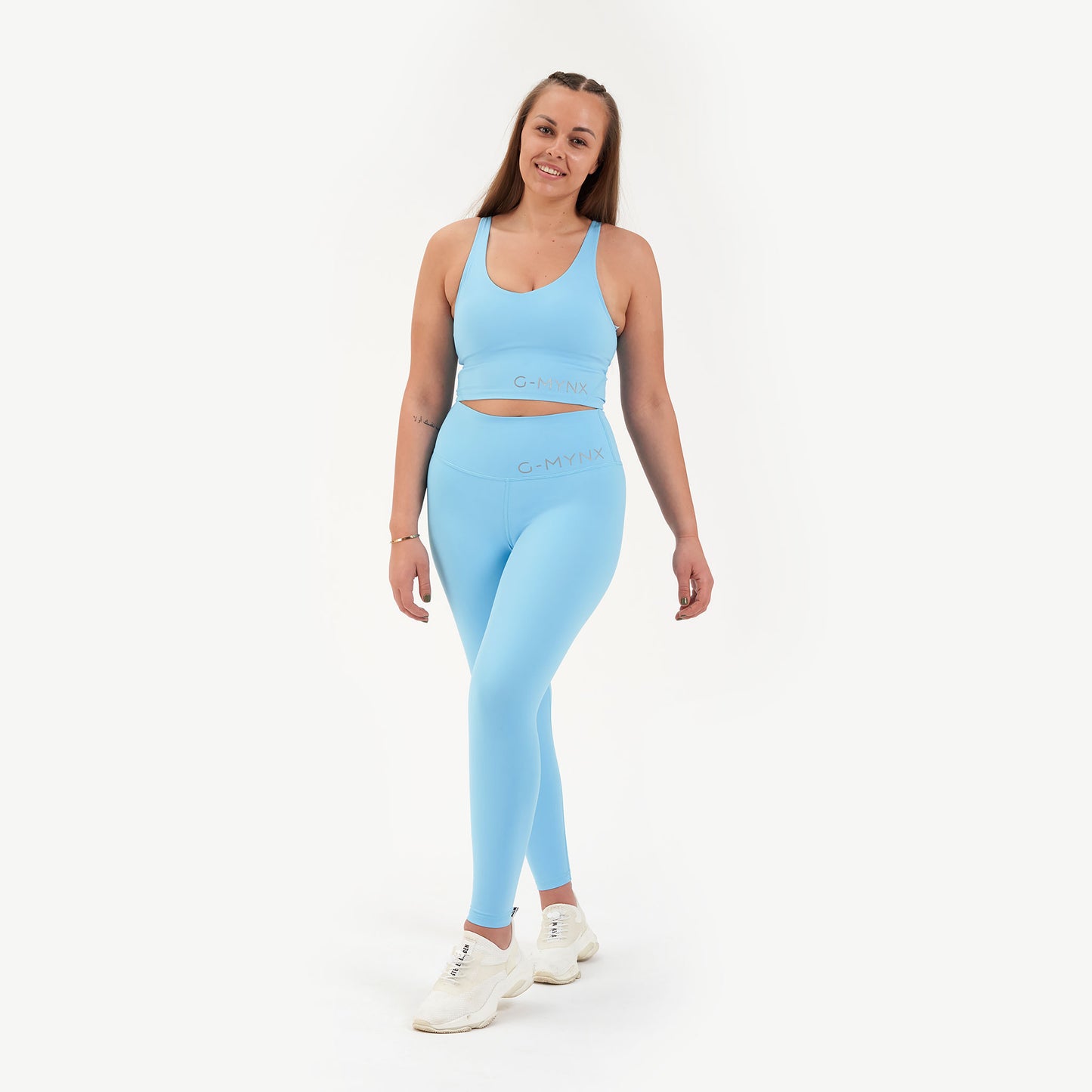 G-Mynx Signature Leggings Sky Blue Size 10 – 12 (S)