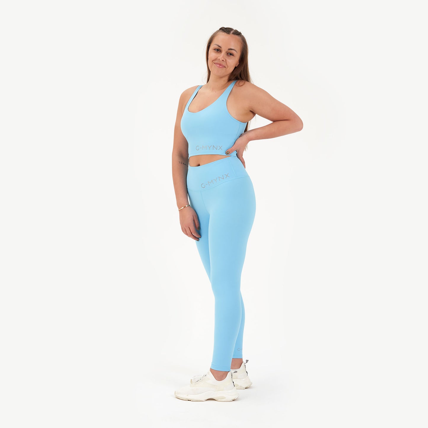 G-Mynx Signature Leggings Sky Blue Size 10 – 12 (S) side