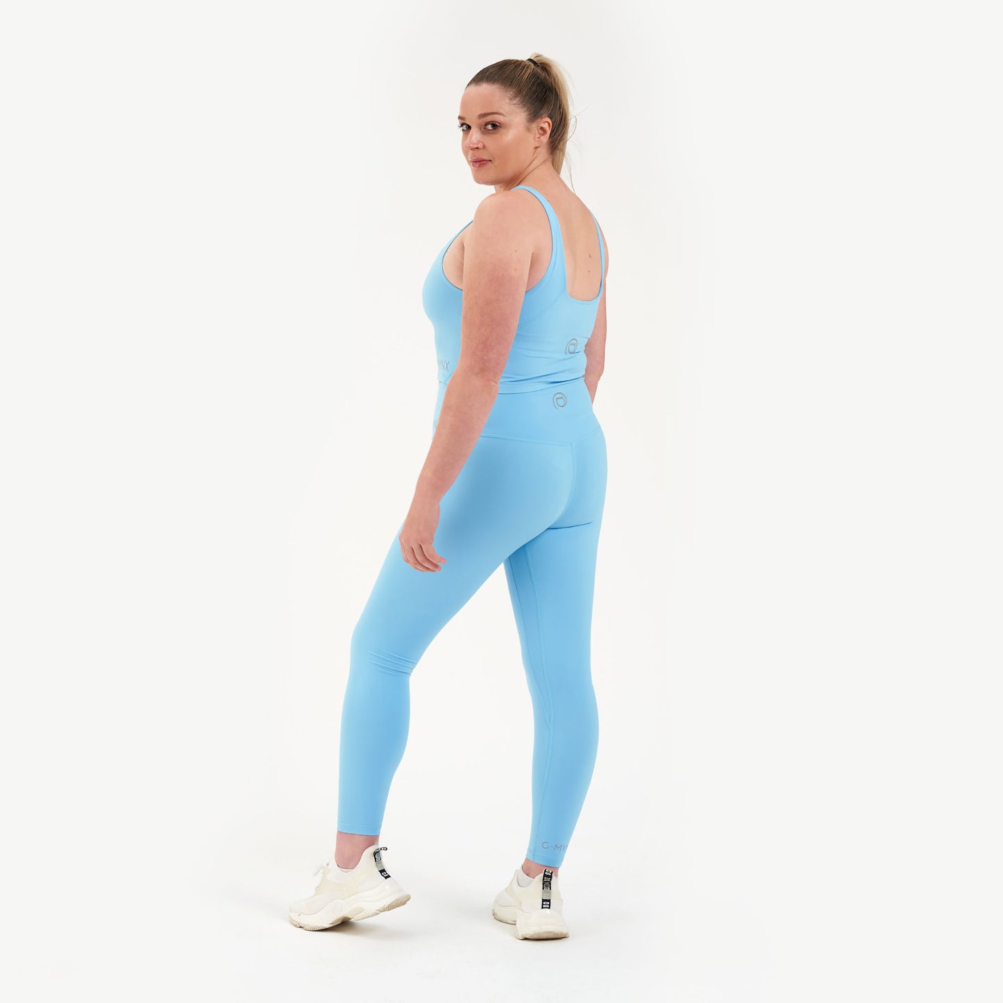 G-Mynx Signature Leggings Sky Blue Size 16 – 18 (XL) rear