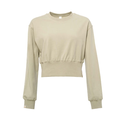 G-Mynx Loose Fitting Sweater with Control Waist Sage Green