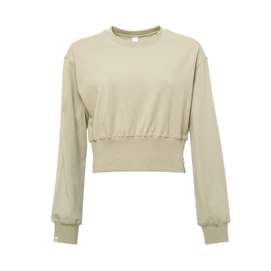 G-Mynx Loose Fitting Sweater with Control Waist Sage Green