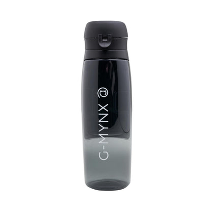 G-Mynx Water Bottle with Storage Compartment Black front (750ml / 25fl oz)