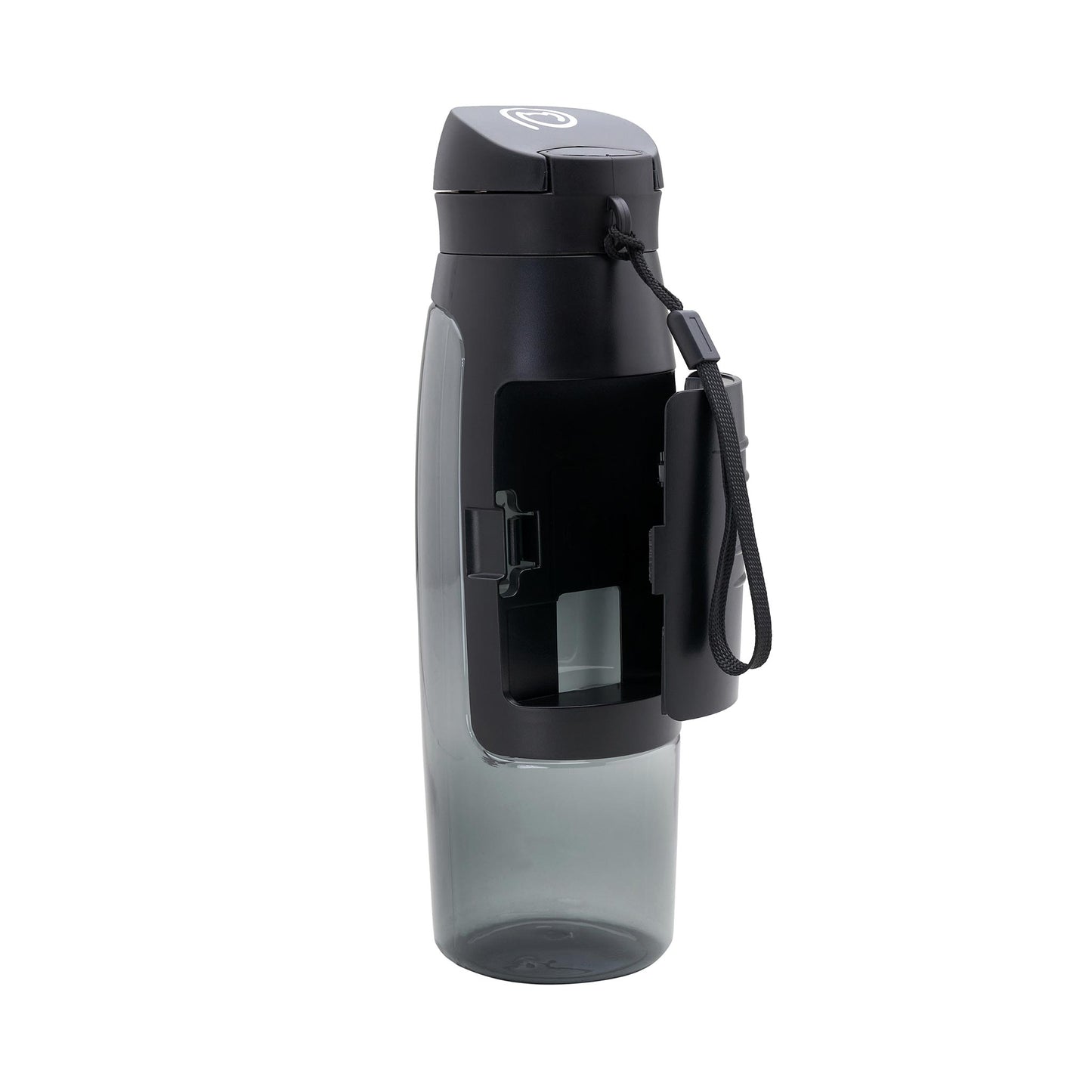 G-Mynx Water Bottle with Storage Compartment Black rear (750ml / 25fl oz)